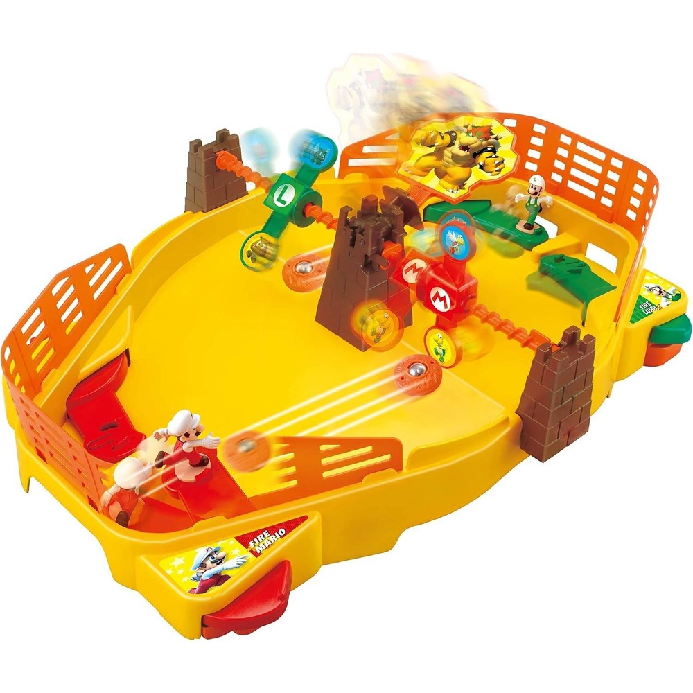 EPOCH Games Nintendo Super Mario Fire Mario Stadium Pinball Playset OPEN BOX